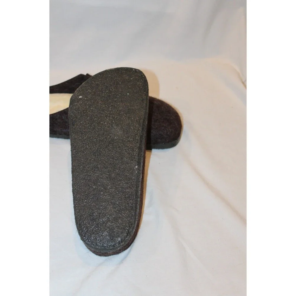 BIRKENSTOCK Men's Zermatt Shearling Mocha Brown Wool Felt Clogs EU 42 REGULAR